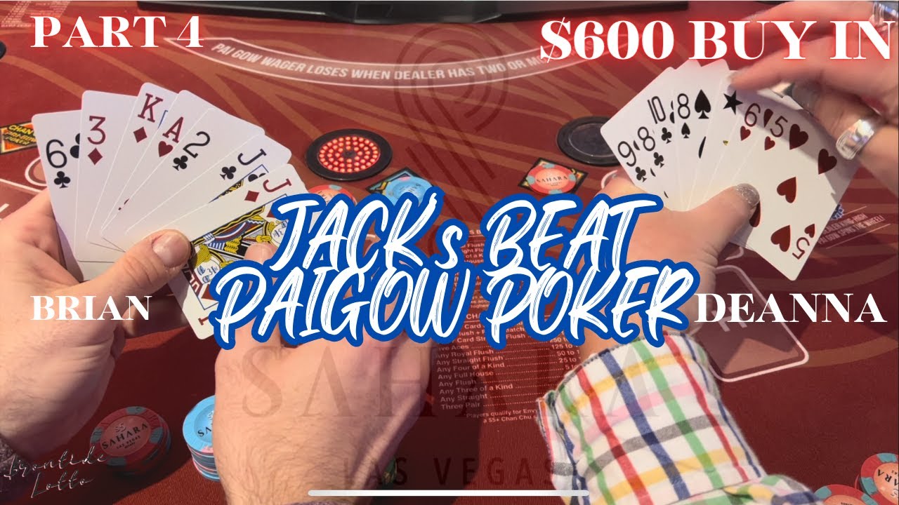 🃏PAIGOW POKER🃏 CAN WE CASH OUT EVEN?! JACK's BEAT - AGS PROGRESSIVE PAIGOW! 🍀 PART 4!