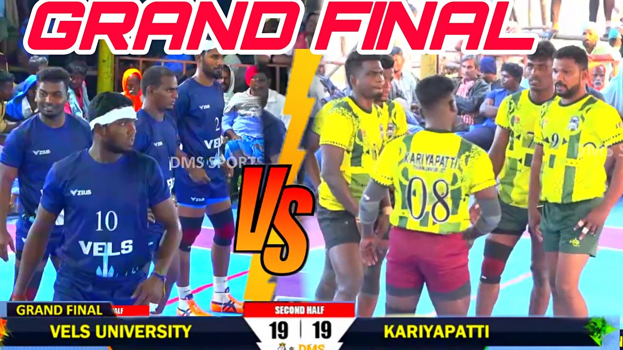🏆GRAND FINAL🏆|KARIYAPATTI vs VELS UNIVERSITY|VELLANUR|SOUTHINDIA LEVEL MEN'S KABADDI-2023