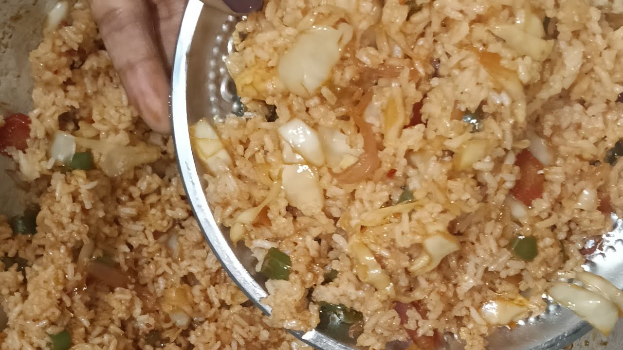 Veg Fried Rice Recipe# breakfast # kannada