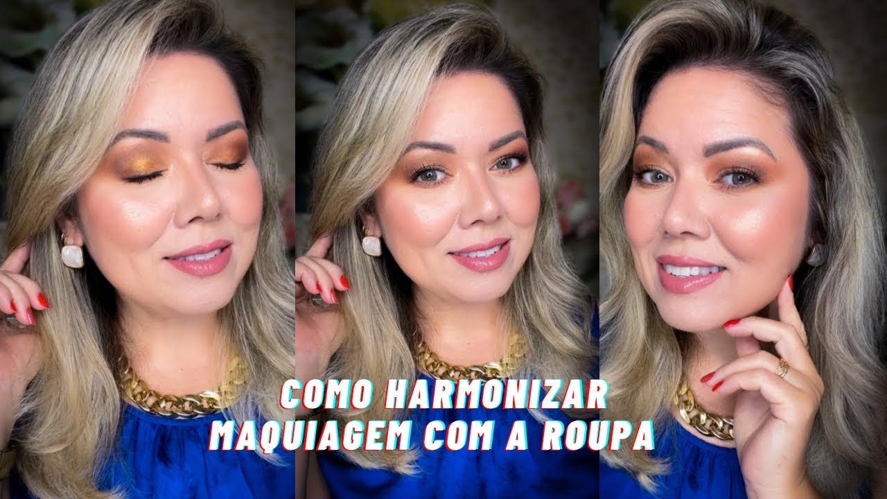 Como combinar as cores da Maquiagem com roupa azul!