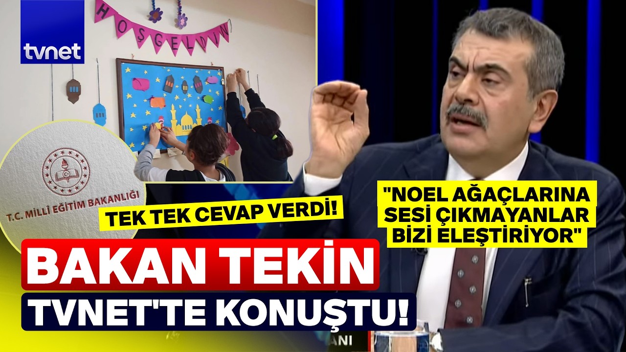 BAKAN TEKİN’DEN MUHALEFETE ŞOK SALVOSU! 