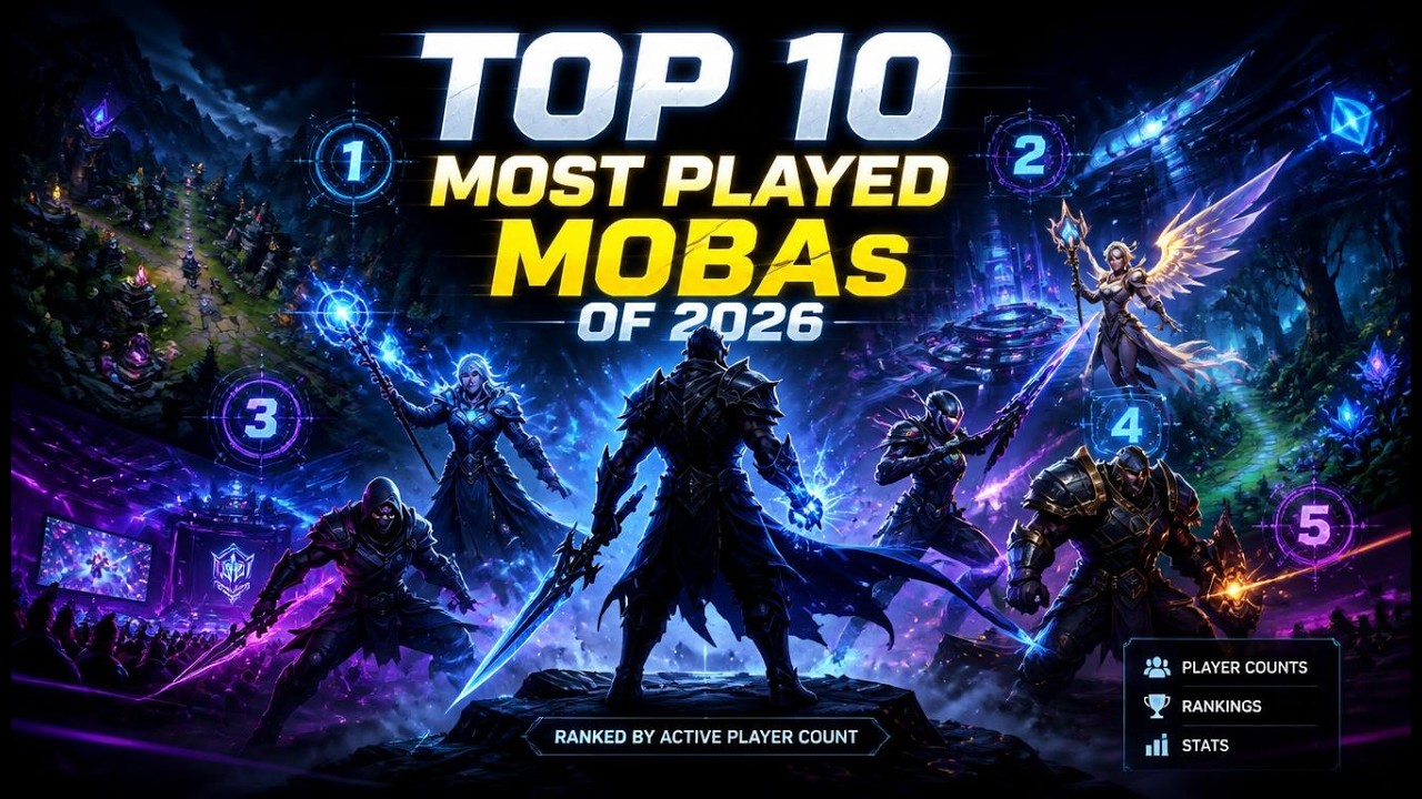 Топ-10 самых популярных MOBA-игр 2026 года (рейтинг по количеству активных игроков)