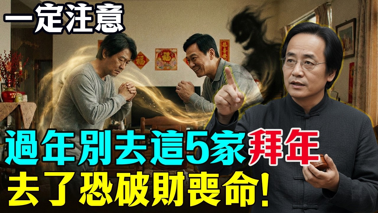 倪海廈：千萬別去這5個人家裡拜年！否則有性命之憂！#倪海廈  #過年禁忌 #風水 #轉運 #2026春節 #人際斷捨離 #破財消災 #命理 #心靈暖流 #國學智慧 #易經