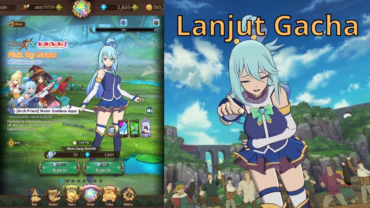 Part 2 Gacha Collab Konosuba 7DS Grand Cross