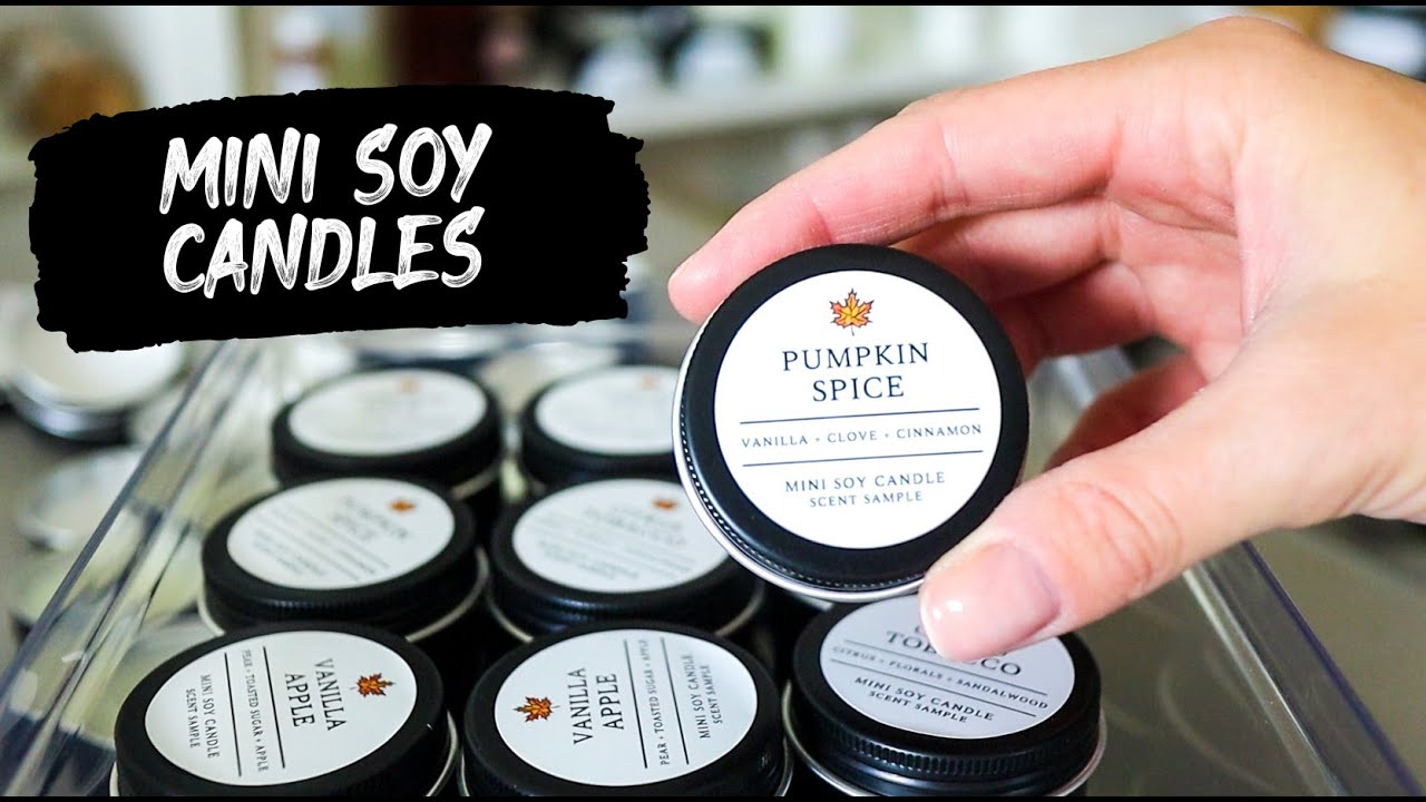How To Make Mini 1 Oz. Soy Candles | Fall Scented Sample Candles