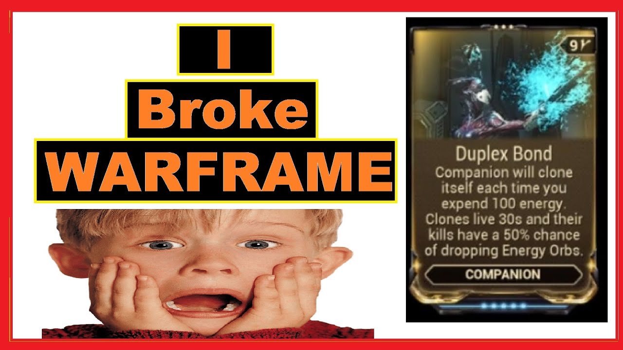Duplex bond broke Warframe