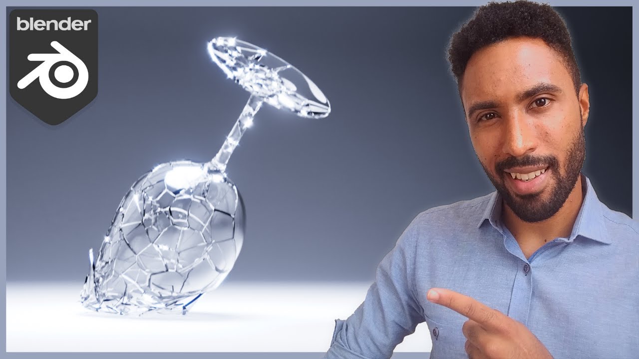 Quebrando uma TAÇA de cristal no Blender - Blender Destruction ep-01