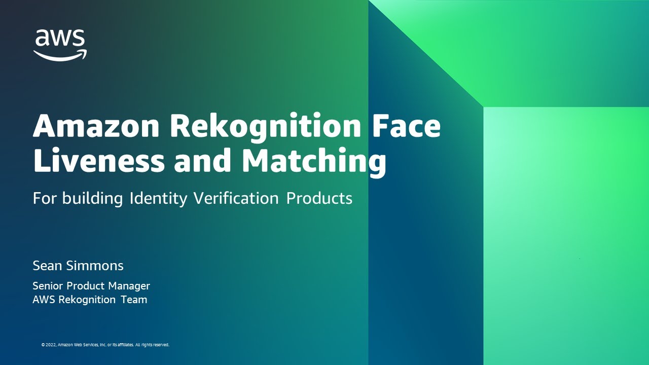 Amazon Rekognition Face Liveness and Recognition for Identity Verification