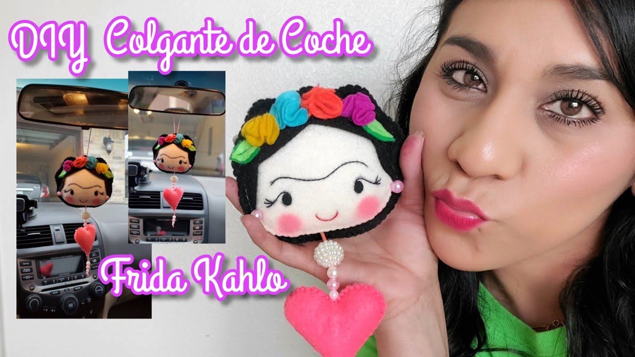 DIY Colgante para carro Frida kahlo 💕/DIY Frida kahlo 💕
