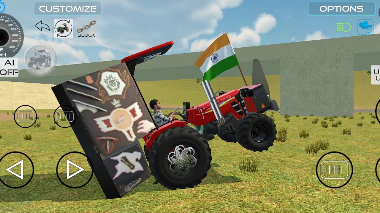 Indian tractor desi simulator game 🎮 || new tractor 🚜👿 || #automobile #indiantractor3d #3dgaming 