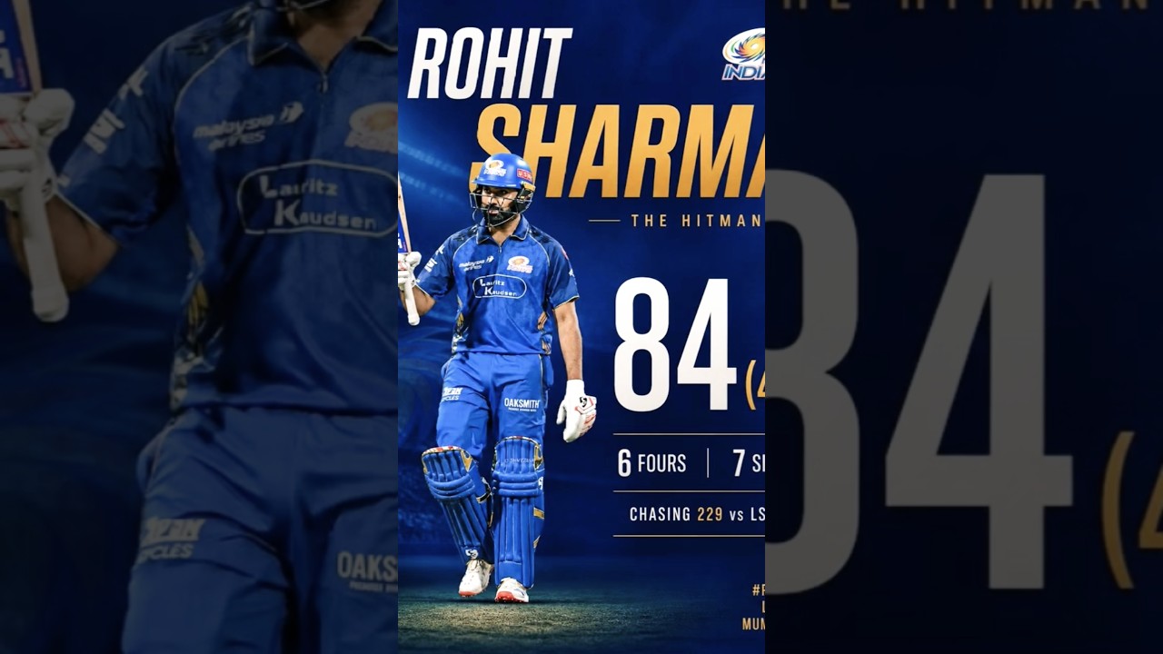 Rohit Sharma LSG Ke Khilaaf 84(44) runs #cricket #ipl2026 #shorts #rohitsharma #cricketlover