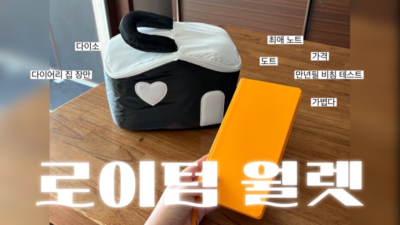 가볍다…! 최애 다이어리 등극✨ | 로이텀 월렛 위클리 | 다이소 메이크업 파우치로 다이어리 하우스 장만