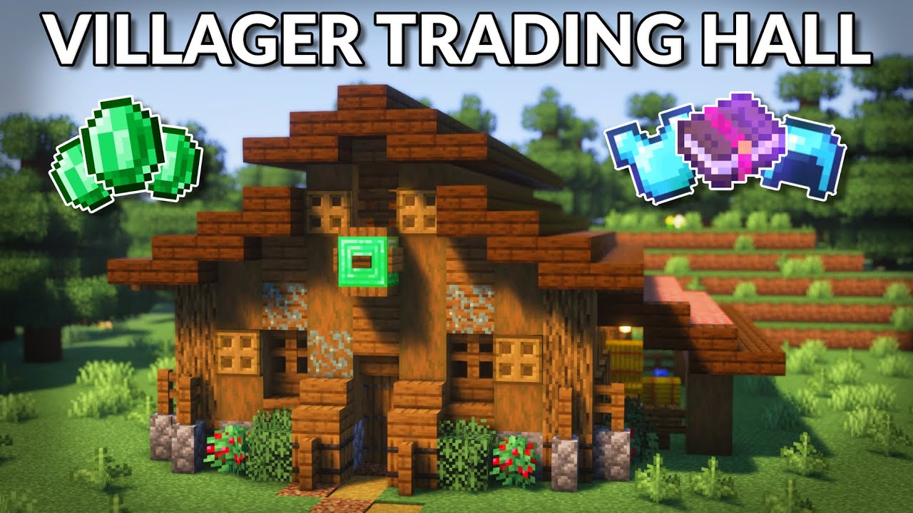 Minecraft: How To Build a Simple Villager Trading Hall