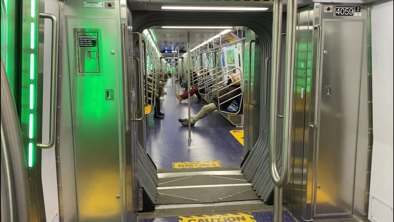 Riding MTA NYC Subway Kawasaki R211T Open Gangway C Train (2/6/24)