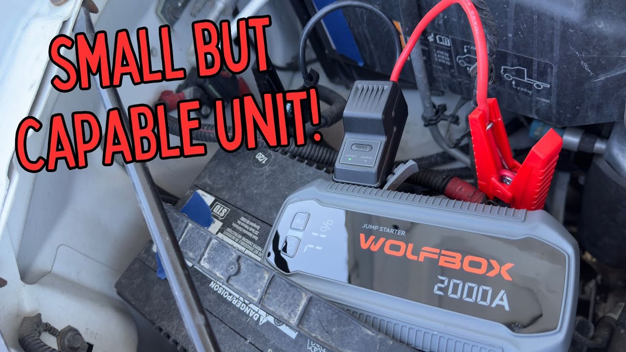 WOLFBOX 2000A Jump Starter | 12,000 mAh Battery | 30W Quick Charge | Lifesaver in Emergencies!