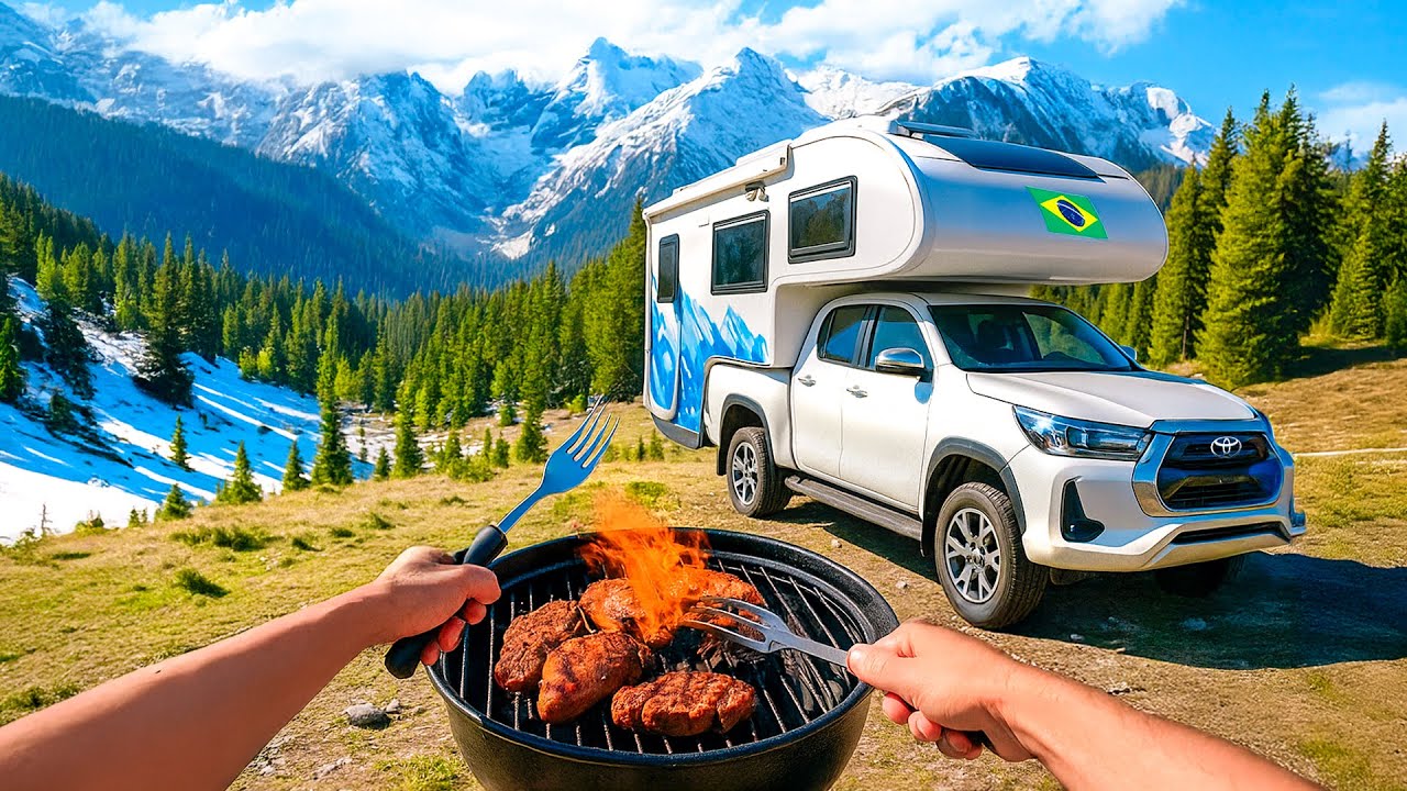 Rotina na PATAGÔNIA num mini MOTORHOME 4X4