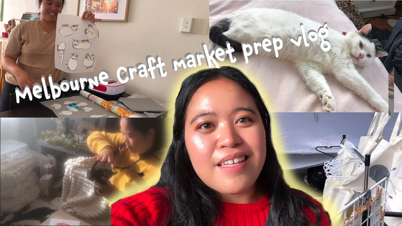 My first time vlogging my small business + Melbourne market prep