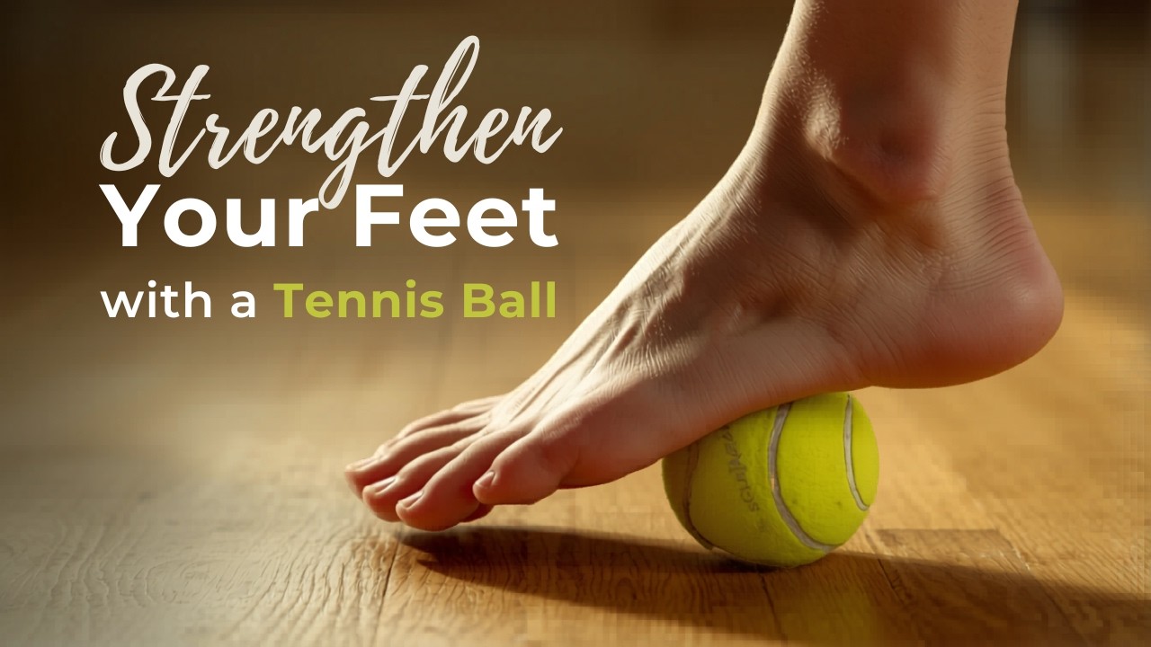 🦶Foot Strengthening Exercises with a Tennis Ball - Seated Routine - With Zoé