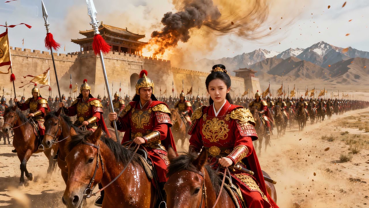 匈奴十萬大軍進攻，女將軍臨危受命，帶著兩萬軍迎戰！⚔️ 功夫 MMA | Kung Fu #战争 #逆袭
