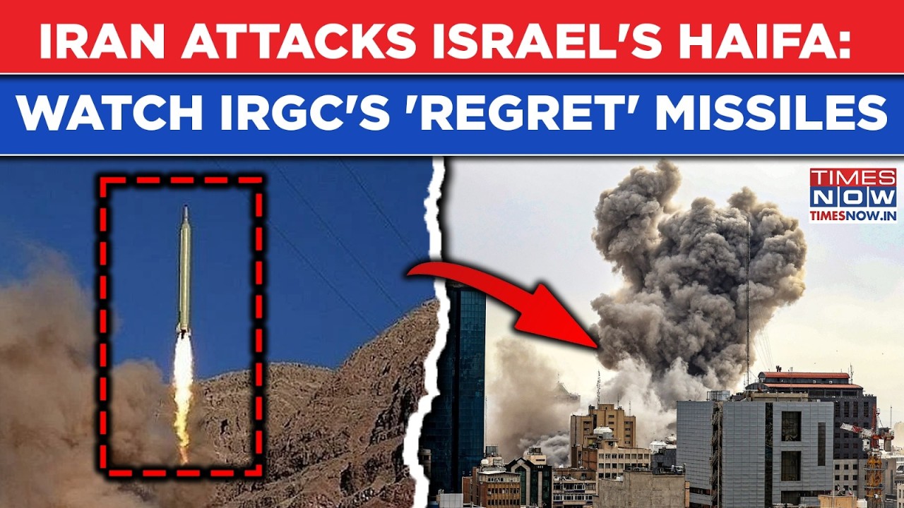 Iran Attacks Haifa: IRGC's Massive Missiles With This Scary Message Fired At Israel | Watch