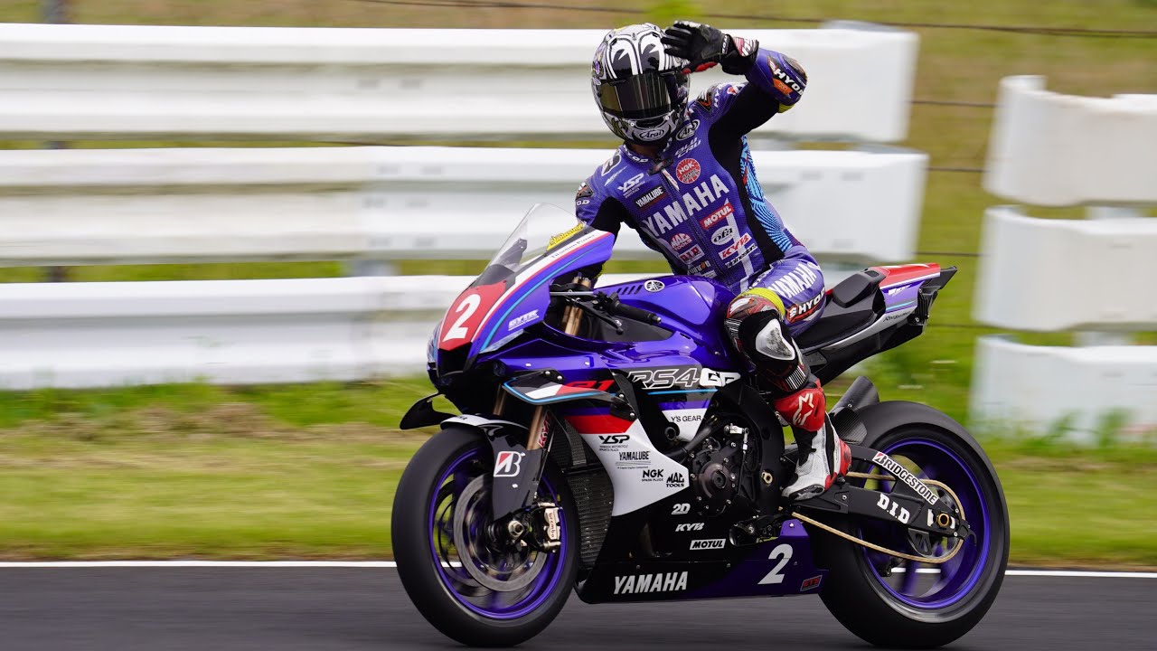 JSB1000 ピットアウト～ストレート シケイン～最終コーナー 2025 全日本ロードレース選手権  Round.2 in SUGO 公開テストスポーツランド菅生
