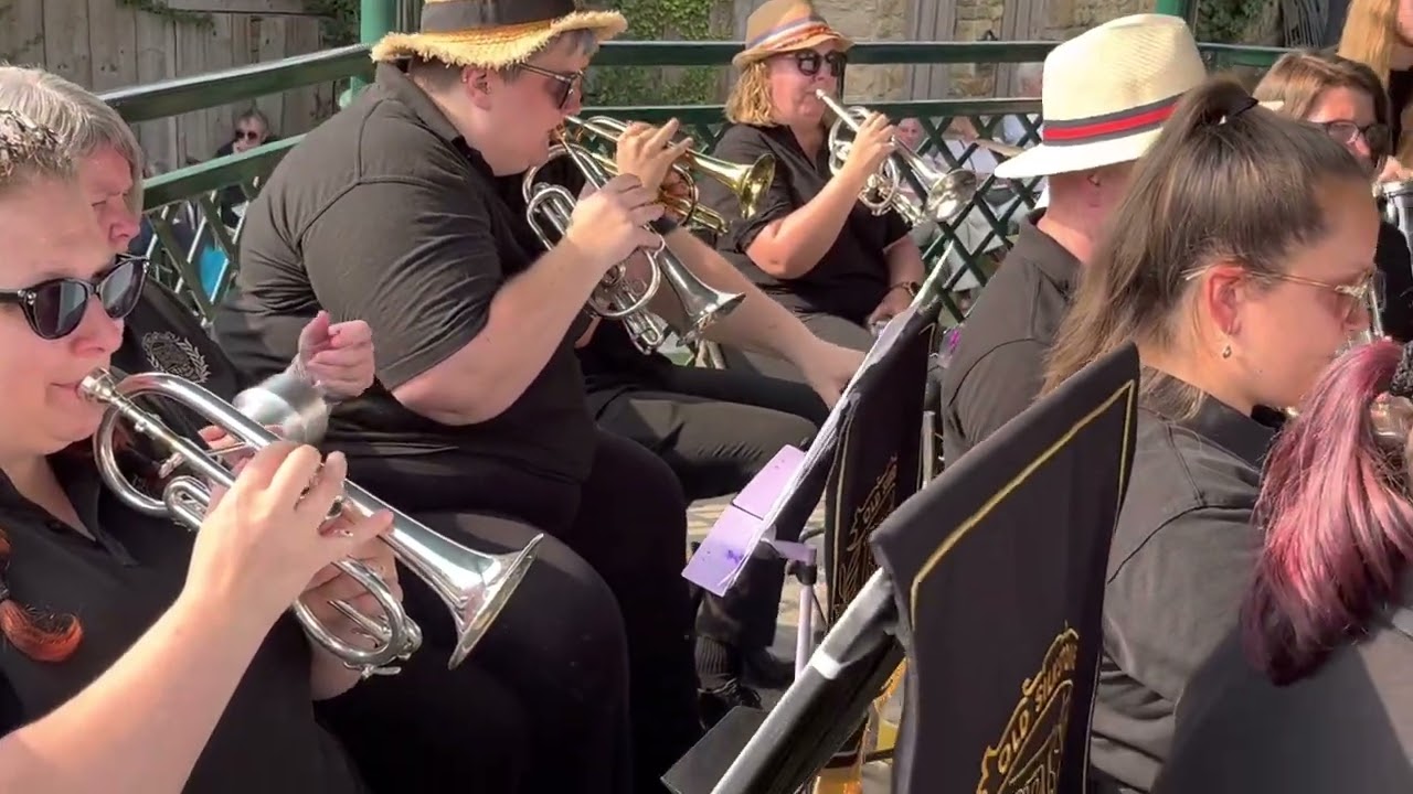 16 - Old Silkstone Brass Band - Wetherby Bandstand - 14th Aug 2022 Riverdance
