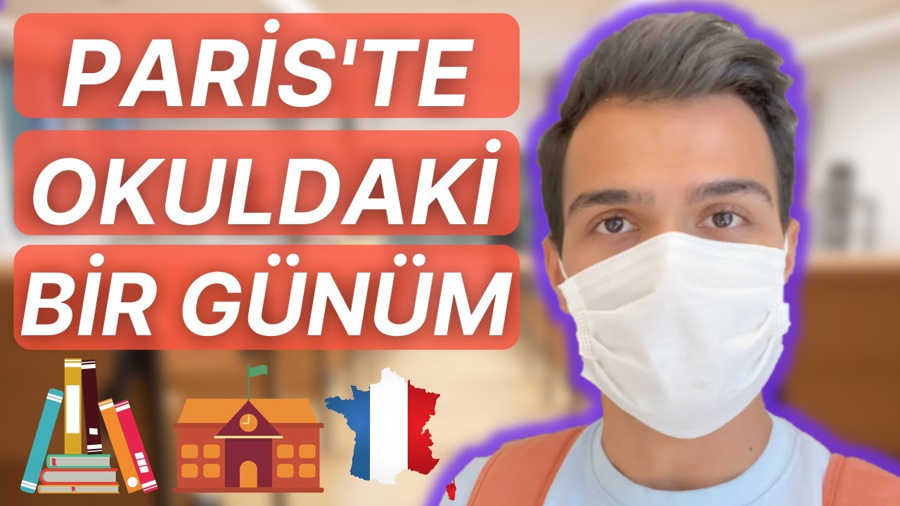 Paris'te okuldaki bir günüm | Fransa üniversite VLOG