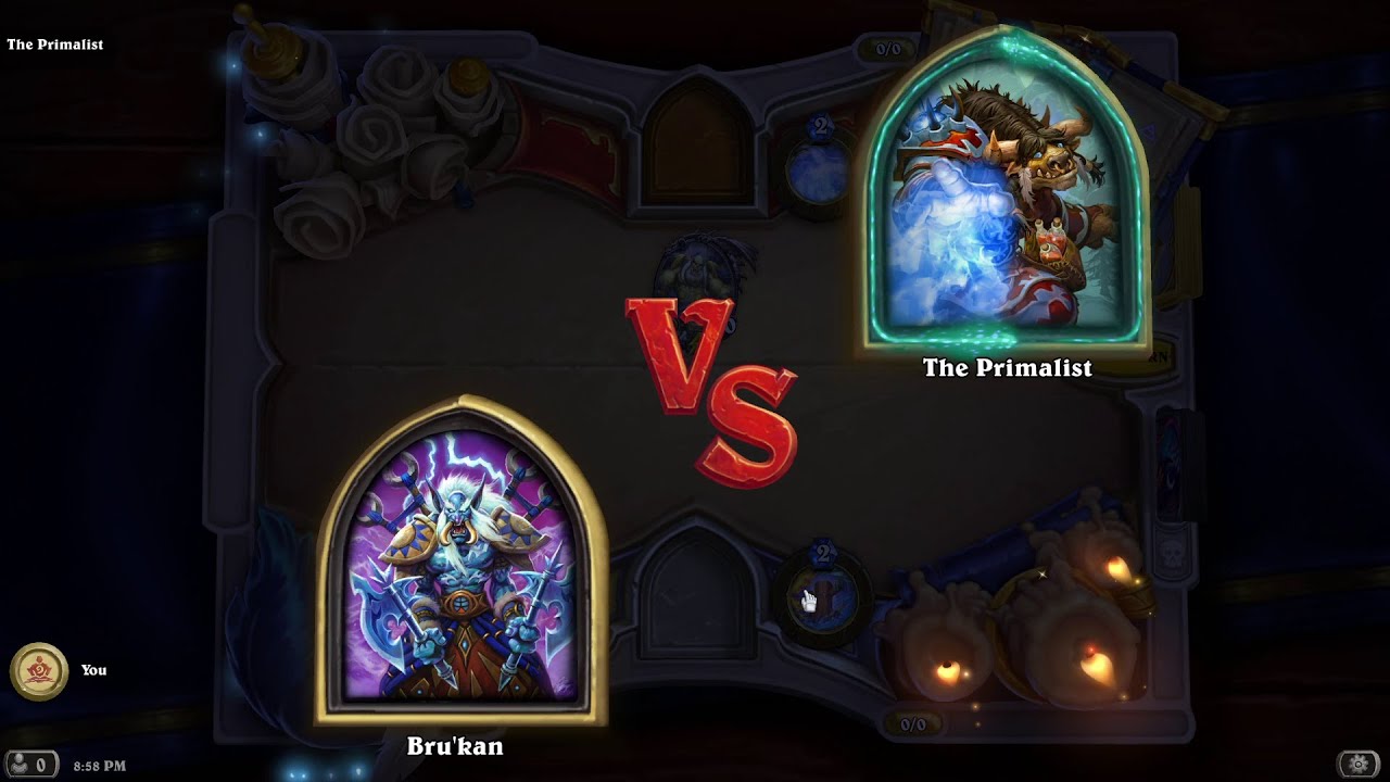 Book of Mercenaries Bru'kan vs The Primalist | Hearthstone Book of Mercenaries