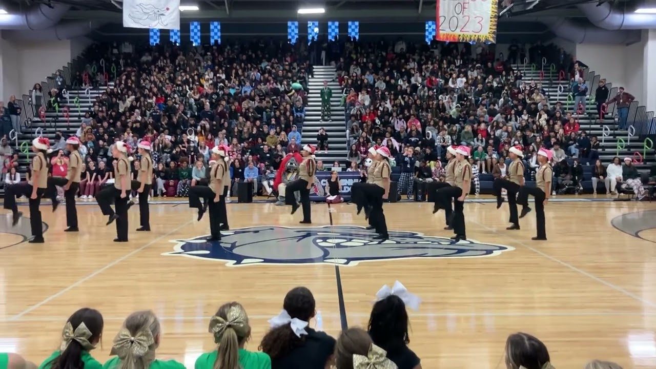 2022 Centennial High School UNARMED NJROTC drill team performs at Winter Pep Rally