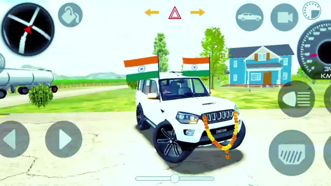 Indiancarssimulator3d||Mahindra white Scorpios stend||Indian scorpio off-roading||scorpio of power||