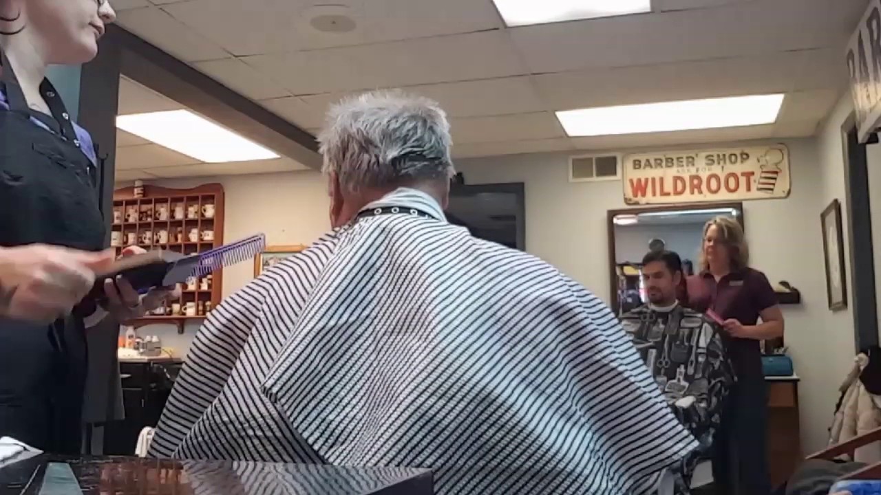 Ellinger's Barber Shop Delta PA haircut and goat trim 8x speed!