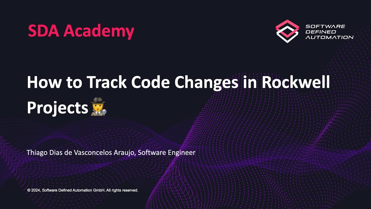 SDA Academy: How to Track Code Changes in Rockwell Projects