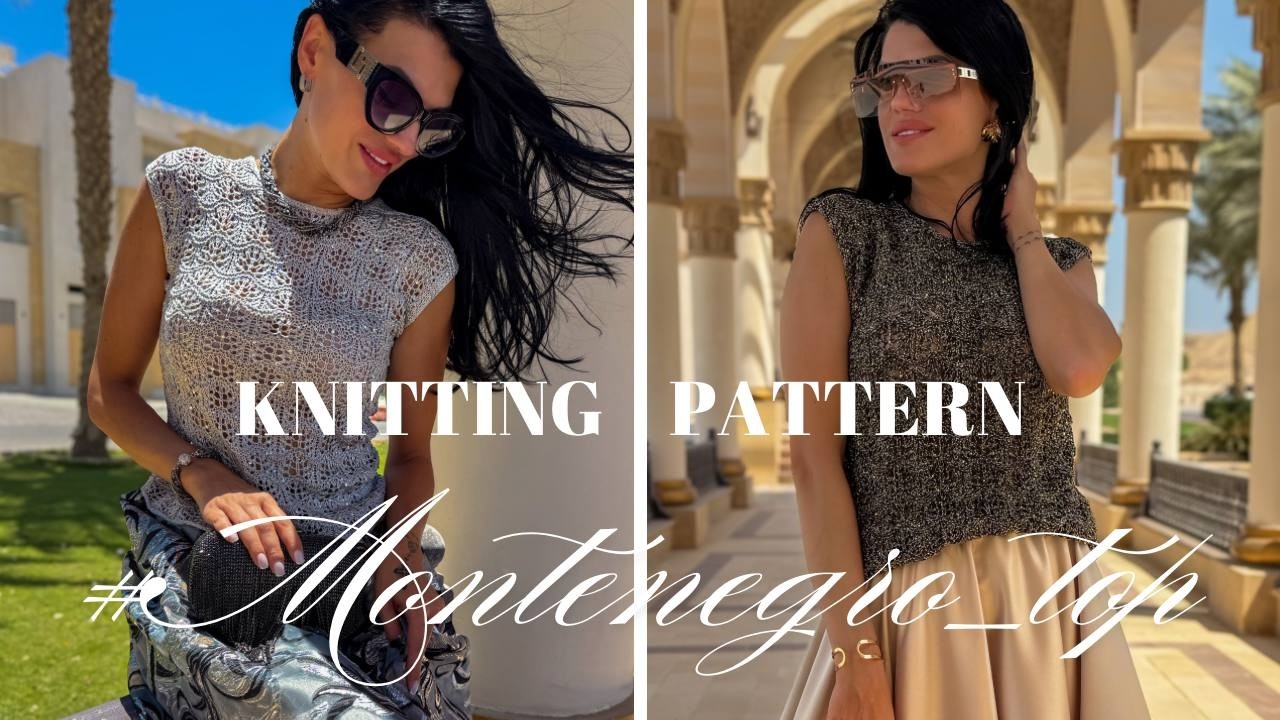 🔥 Летний ажурный топ спицами. Мастер класс | Lace Summer Top | Detailed Knitting Tutorial