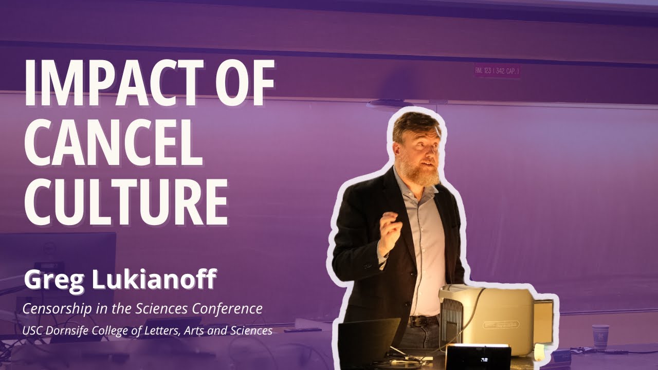 How Cancel Culture Destroys Trust in Expertise - Greg Lukianoff @TheFIREorg