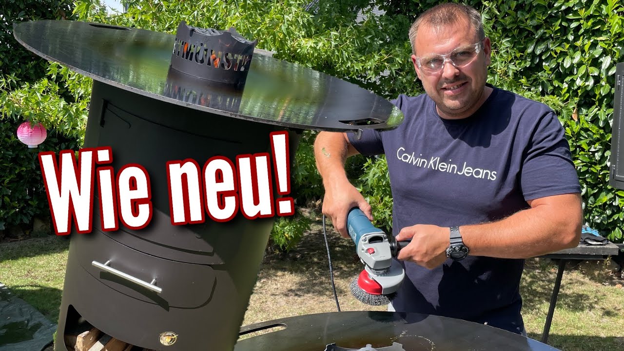 Feuerplatte reparieren - so reinigst Du sie ganz einfach und schnell. - Westmünsterland BBQ
