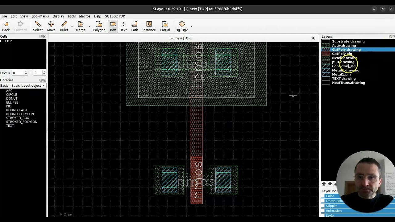STEP 2b Layout in KLayout for IHP SG13G2 130nm PDK