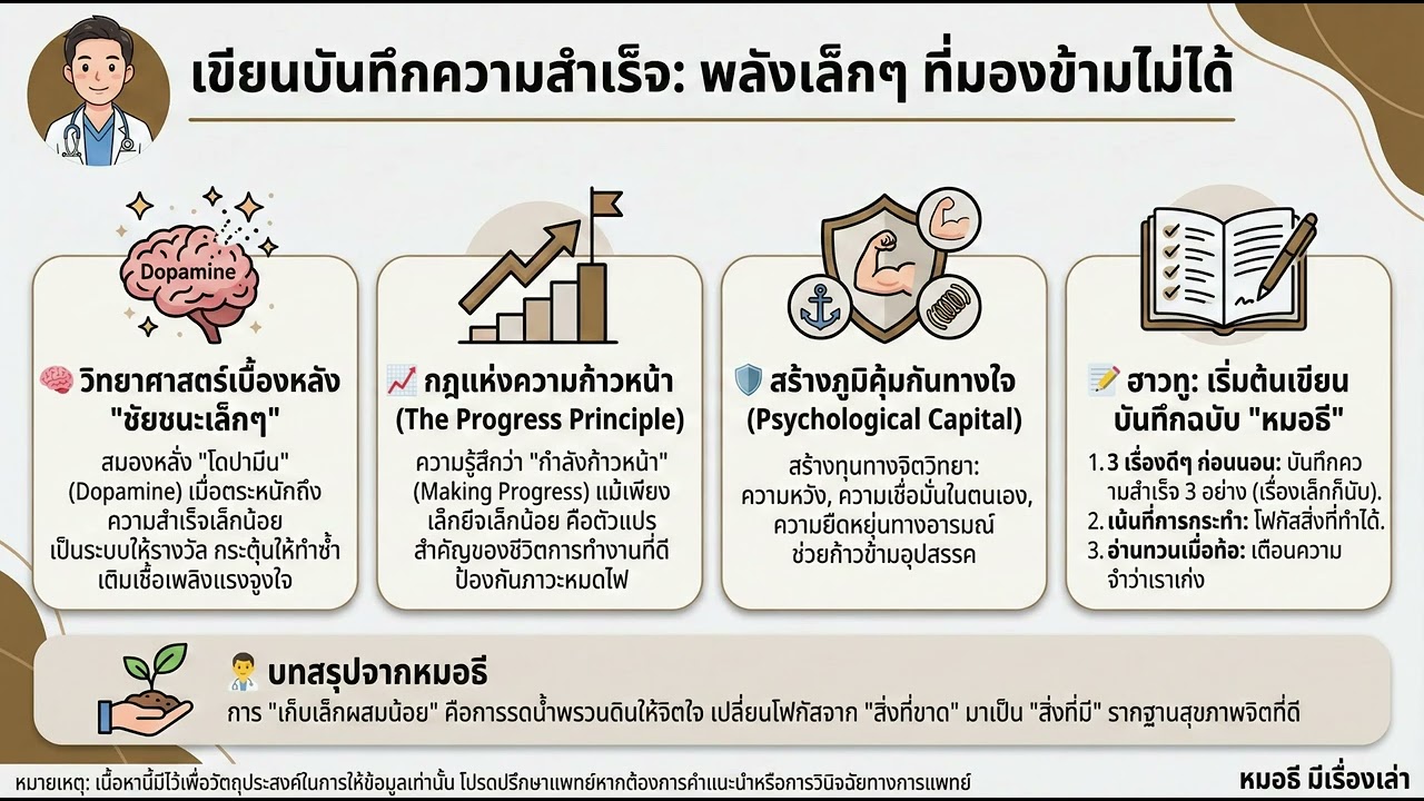 เขียนบันทึกความสำเร็จ: พลังเล็กๆ ที่มองข้ามไม่ได้