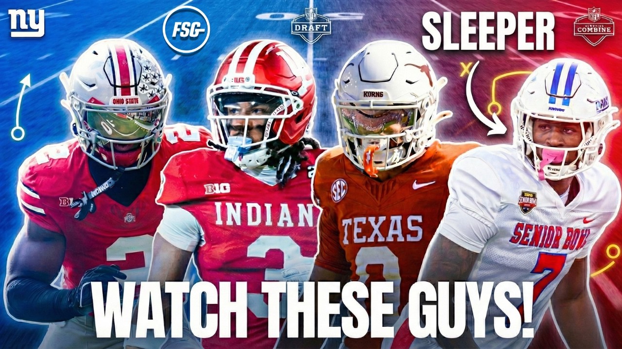 Giants NFL Scouting Combine Watch List! | Sleepers and Risers 📈