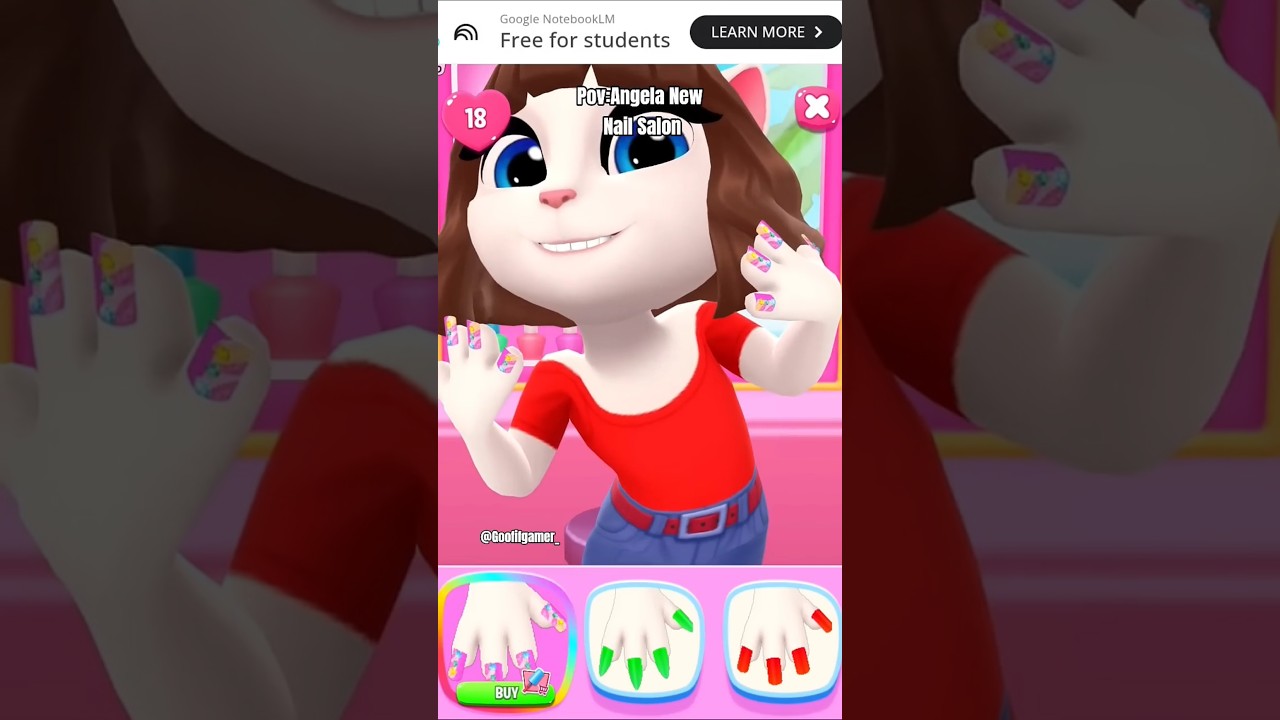 New Nail Salon In My Talking Angela 2 #angela2 #mytalkingangela2