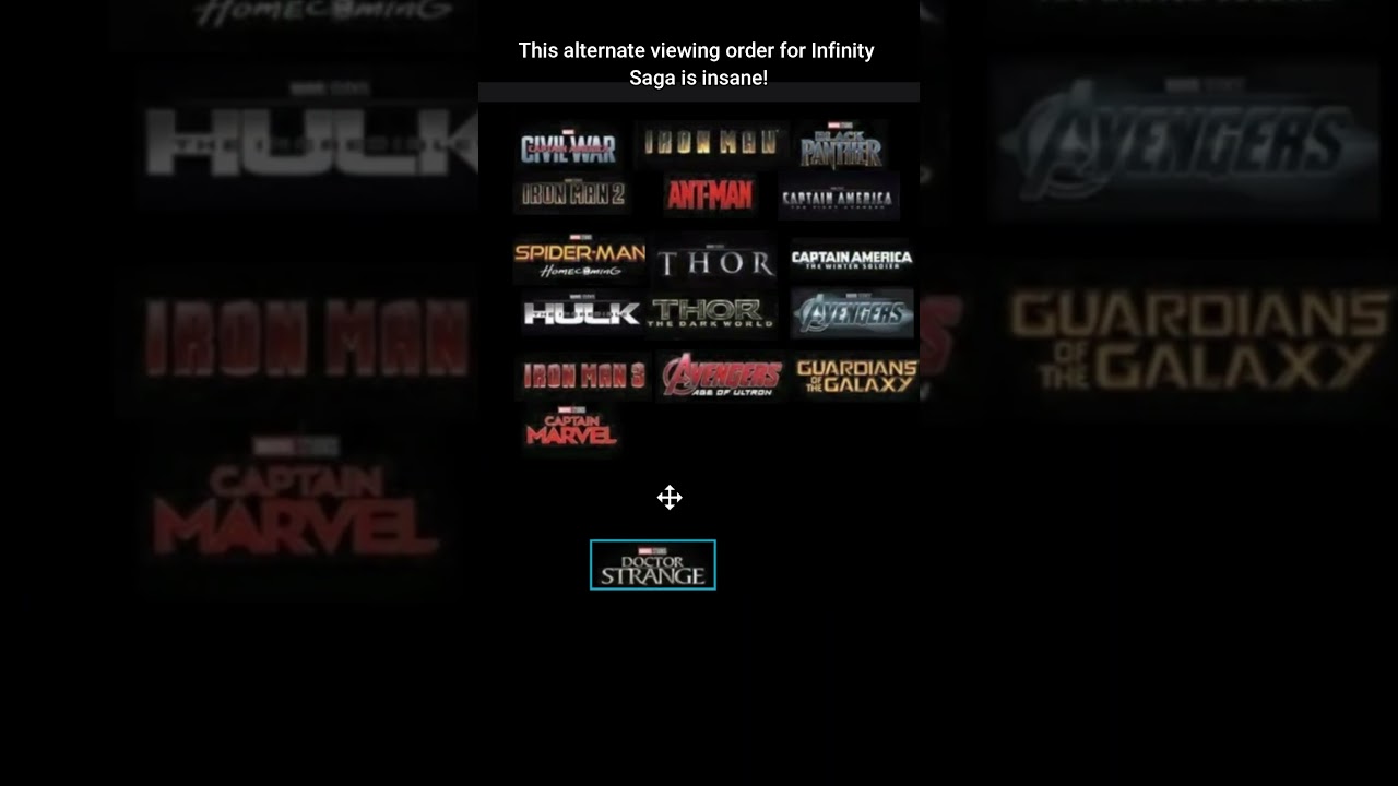 Insane alternate Infinity Saga viewing order! #infinitysaga #marvel