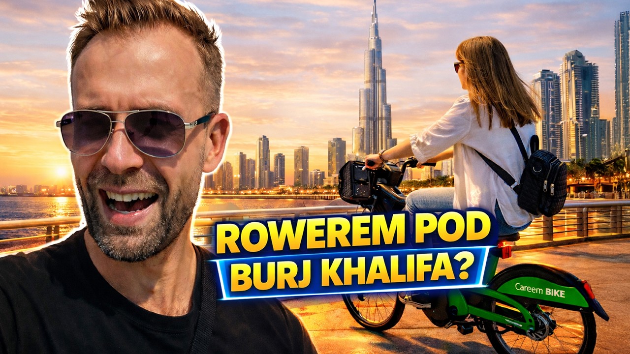 JAK DOJECHAĆ ROWEREM POD BURJ KHALIFA? 🚴🏻‍♀️ Kompletny przewodnik  z Dubai Marina