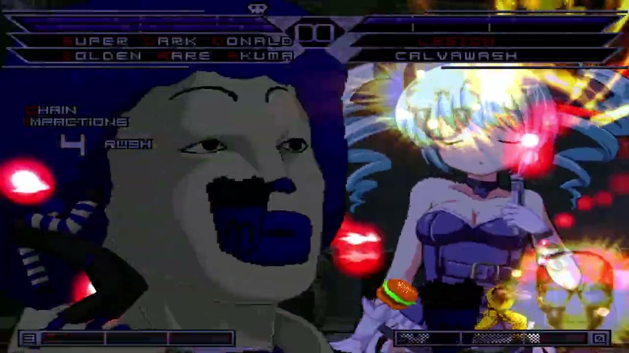KOF MUGEN Tag Team SUPER DARK DONALDAND & GOLDEN RARE AKUMA VS LEGIONAND CALVAWASH