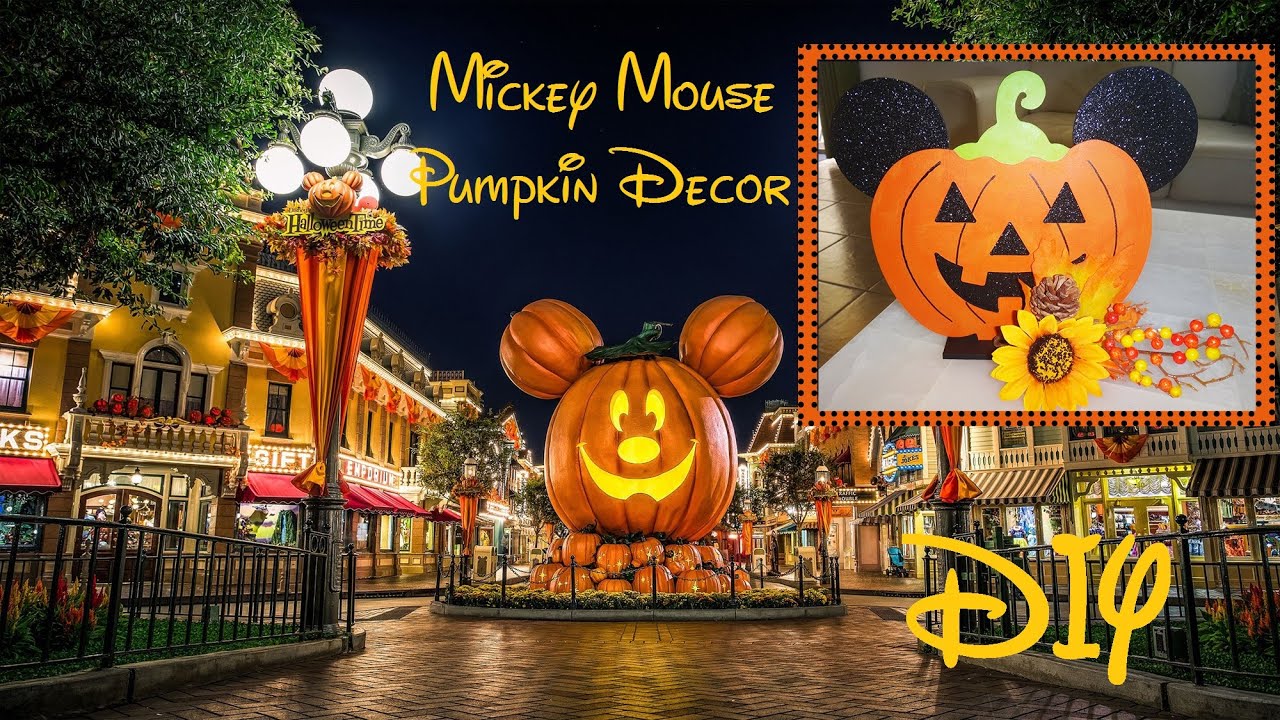 Mickey Mouse Halloween Pumpkin Decor