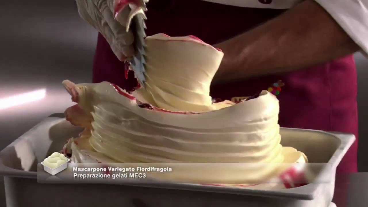 Crema Mascarpone Variegato Fior di Fragola Mec3 prodotti per gelato