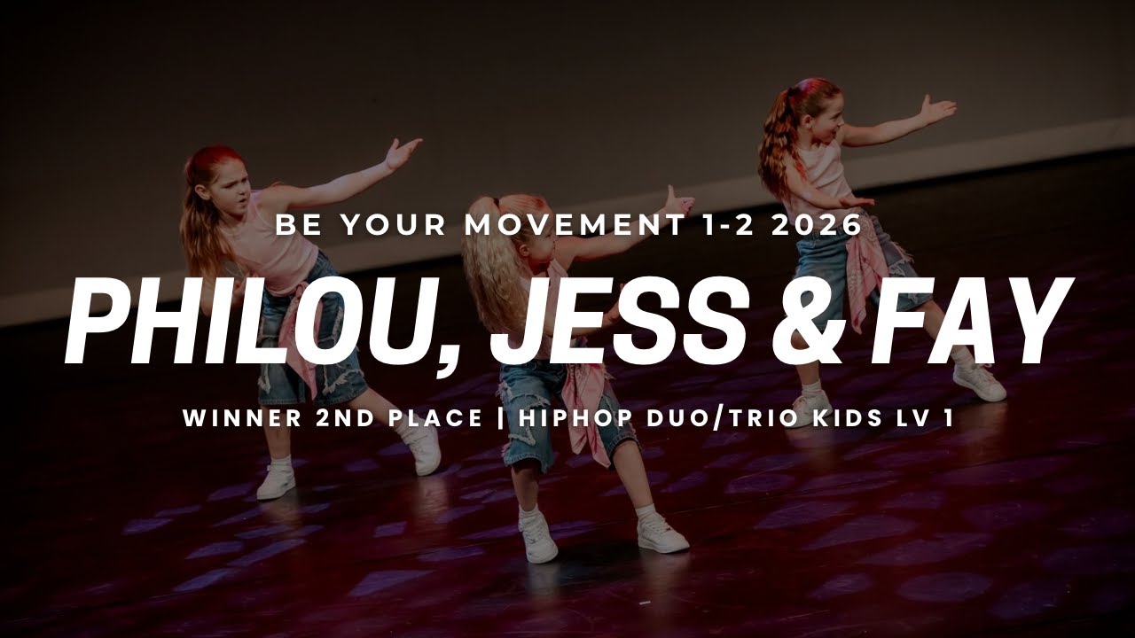 Philou, Jess & Fay | 2nd place | Hiphop Duo/Trio Kids LV 1 | BYM 1-2-2026 Oosterhout