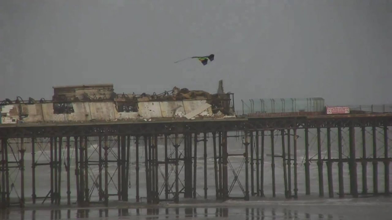 Hastings Pier, Destroyed By Fire.