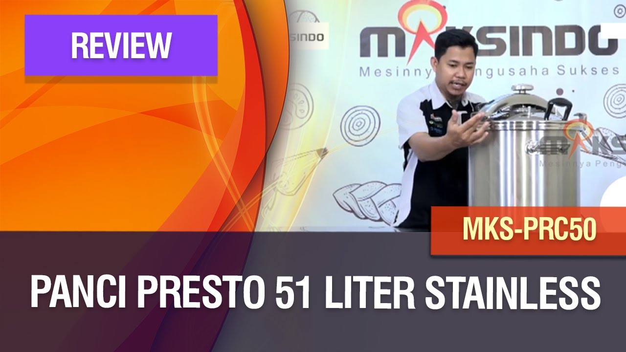 Review - Panci Presto 51 Liter Stainless MKS-PRC50