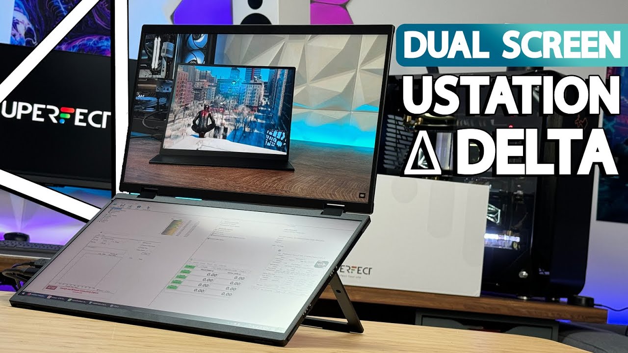 UPERFECT USTATION DELTA - Portable Folding Monitor Dual Display