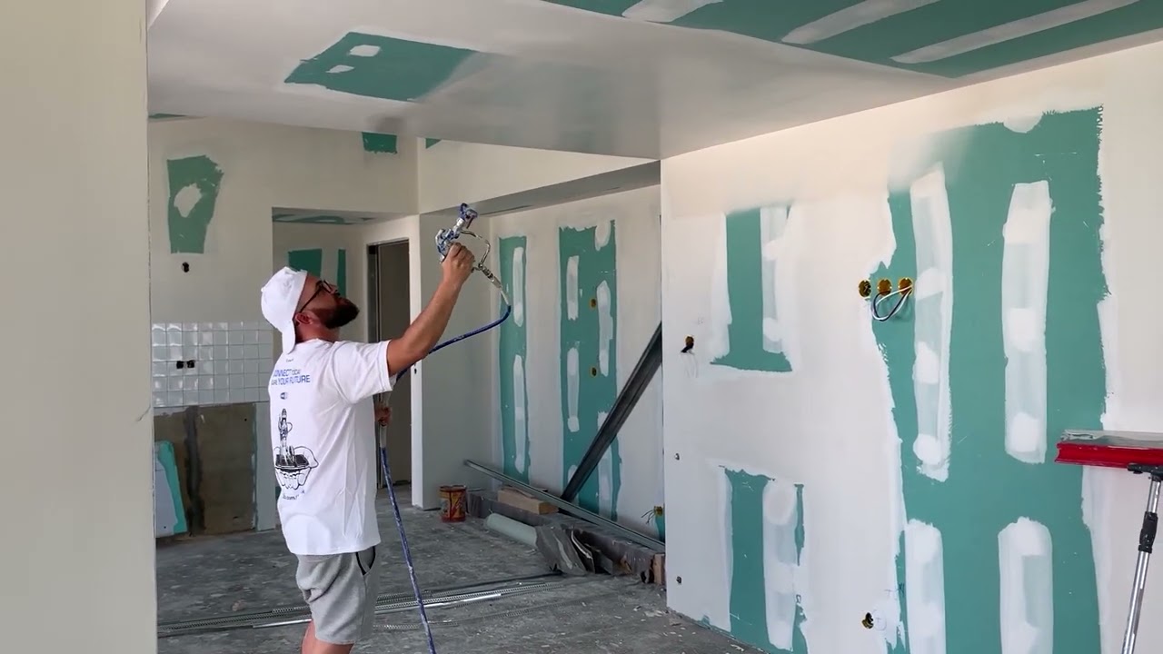 MARK V - Graco | Aplica&ccedil;&atilde;o de massa de barramento em gesso cartonado