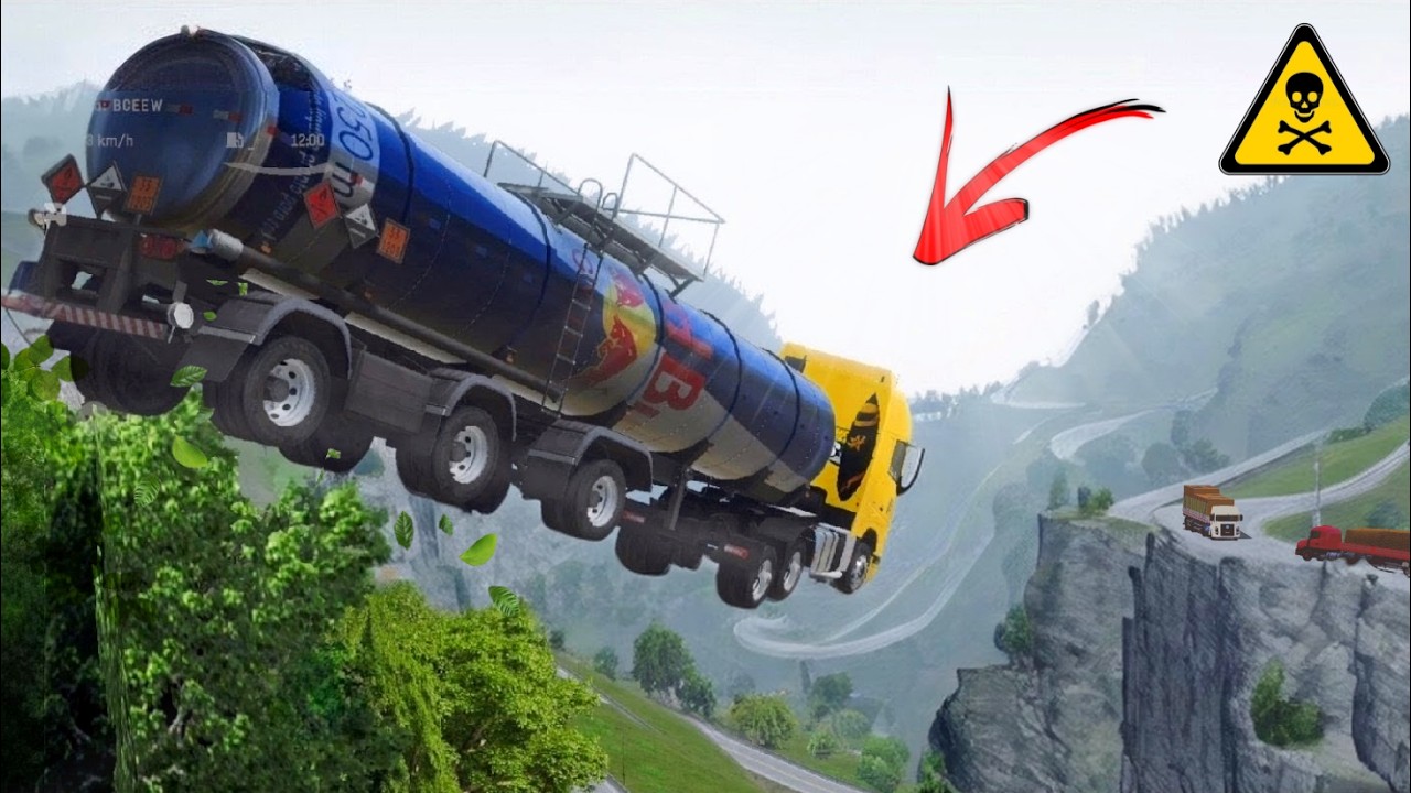 SALTANDO a SERRA mais PERIGOSA do Global Truck Online 😂